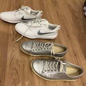 Nike and ECCO golf shoes